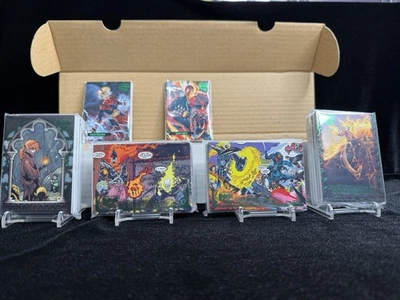 2023 Fleer Marvel MIDNIGHT SONS  GREEN BASE Complete Set  #1-100 SV#1-9 SS#1-18 - Image 1 of 4