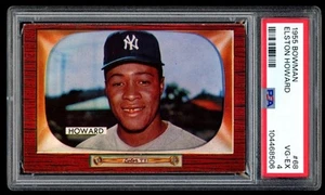 1955 Bowman #68 Elston Howard Rookie Card New York Yankees RC PSA 4 Nice Color - Picture 1 of 2
