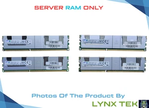 Lot of 4 Samsung 32GB 4Rx4 PC3 14900L DDR3 ECC LRDIMM SDRAM M386B4G70DM0-CMA4 - Picture 1 of 2
