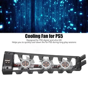 Game Console Cooling Fan Low Noise Built In 3 Fans Game Temperature Cooler Fa FY - Afbeelding 1 van 22