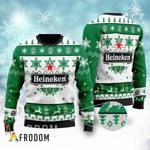 Heineken Beer Christmas Ugly Sweater for Winter Weihnachtspullover - Bild 1 von 2