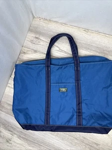 Borsa tote leggera LL Bean Everyday blu nylon zip superiore media - Foto 1 di 6