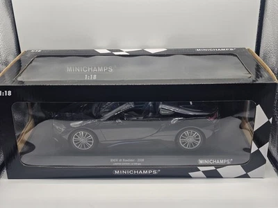 Bmw i8 Roadster Grigio 1:18 Minichamps In Box - Immagine 1 di 4