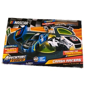 New! Adventure Force Nascar Crash Racers Figure 8, Motorized Vehicle Race Track - Picture 1 of 18