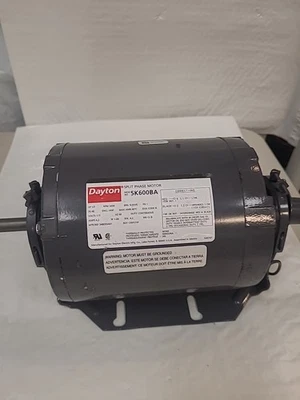 DAYTON 5K600BA Power Tool Motor, 1/3HP, 3,450 RPM, 115V AC, 1/2" shaft  - Image 1 of 4