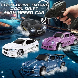 1/64 RC Car 2.4G 4WD Drift Mini Desktop Racing Car Radio Control Mini GTR Model - Picture 1 of 27