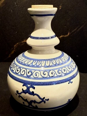 ROSCADO TERRACOTA, BLANCO/AZUL, H 135 mm, PARA CANDELABROS Foto 1 de 4