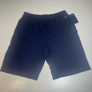 Polo Ralph Lauren Supreme Comfort Knit Sleep Shorts Navy Blue MENS Large New - Picture 1 of 11