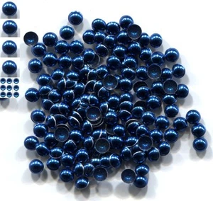 DOME Smooth Nailheads BLUE 2mm Hot Fix 1 gross - Picture 1 of 1