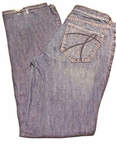 NYC New York & Company Women Denim Blue Jeans Low Rise Bootcut Distressed Sz 6 - Picture 1 of 9