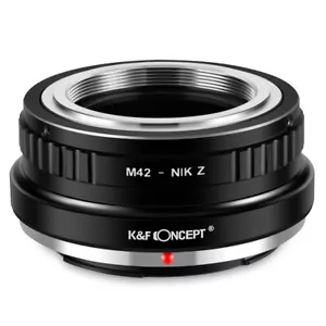 K&F Concept Adapter for M42 Mount Lens to Nikon Z Camera Z6 Z7 Z5 Z9 Z6II - Picture 1 of 6
