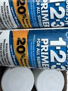 Zinsser Bulls Eye 1-2-3 Primer For All Surfaces Bright White Int/ext 6 CANS! - Picture 1 of 1
