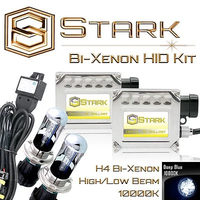 Stark 35W Bi-Xenon HID HiLo Headlight Mini Kit - H4 9003 - 10000K Deep Blue (A) - Image 1 of 3