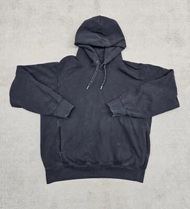 Uniqlo Sweatshirt Womens M Black Hoodie Pockets Drawstring - Picture 1 of 10