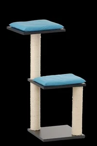 Silvio Design Katzenbaum Dara türkis Kratzbaum Kissen Maße: ca. B55xT68xH87 cm - Bild 1 von 1