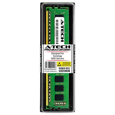 8GB 2x 4GB ECC UDIMM (Synology RAMEC1600DDR3-4GBX2 Equivalent) Server Memory RAM - Image 1 of 2