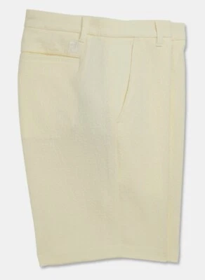 Pantalones cortos de golf FootJoy Performance Seersucker 36 x 10 amarillos nuevos con etiquetas precio de venta sugerido por el fabricante 95 USD Foto 1 de 4