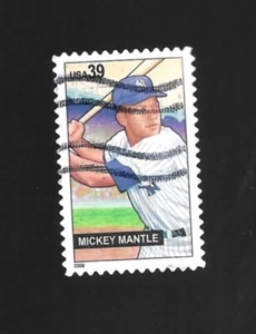 Mickey Mantle used US 39 Cent Postage Stamp - Picture 1 of 1