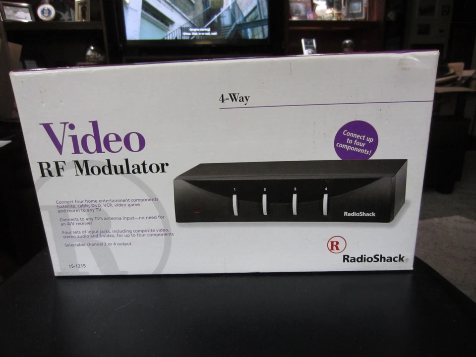 Vintage Radio Shack 4 Way RF Modulator PN 15-1215 - New Old Stock!! - Image 1 of 1