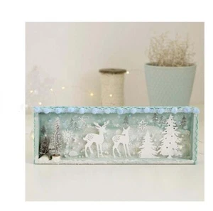 Troqueles de corte de metal artesanales árbol de Navidad ciervo plantilla hágalo usted mismo papel para álbumes de recortes  - Imagen 1 de 5