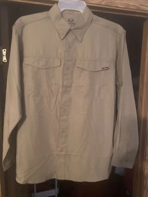 Realtree Men’s Hunting Guide Shirt Khaki Size M 38/40,  LG 42/44 Long Sleeves - Image 1 of 3