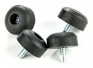 4 X DUNLOP CRYBABY CRY BABY REPLACEMENT RUBBER FEET & SCREWS ECB151 GCB-95 - Picture 1 of 1