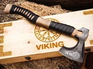 WILD CUSTOM HANDGEFERTIGTE 18 ZOLL LANG IN HOCHWERTIGEM STAHL JAGD WALDAXT - Bild 1 von 1