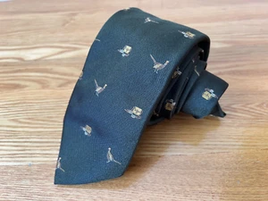 Stunning Hackett Pheasant & Cartridge Bag Shooting Tie 100% Silk Countryside - Picture 1 of 6