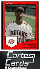 Julius McDougal 1989 ProCards Minor League Team Sets #1321 Canton-Akron Indians