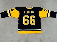 Mario Lemieux Signed Pittsburgh Penguins Jersey XL GA Authentic COA