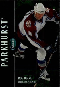 2002-03 Parkhurst Colorado Avalanche Hockey Card #112 Rob Blake