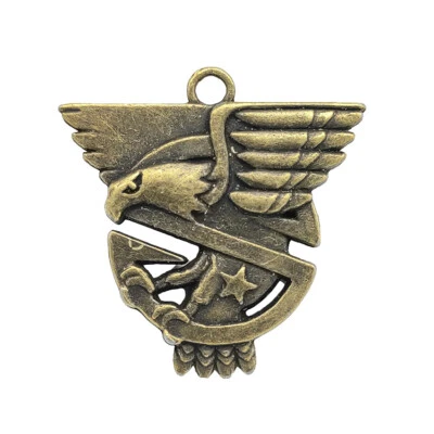 10pcs eagle Antique Bronze Charms Pendants Jewelry Making Bracelet 32*32mm - Imagem 1 de 4