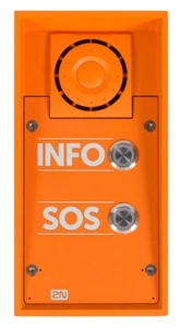 2N 9152102W 01354-001 Interfono di sicurezza IP - 2 pulsanti INFO/SOS + Altoparlante 10 W - Foto 1 di 2