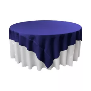 LA Linen TCpop72x72-RoyalP50 Polyester Poplin Square Tablecloth Royal - 72 x 72 - Picture 1 of 1