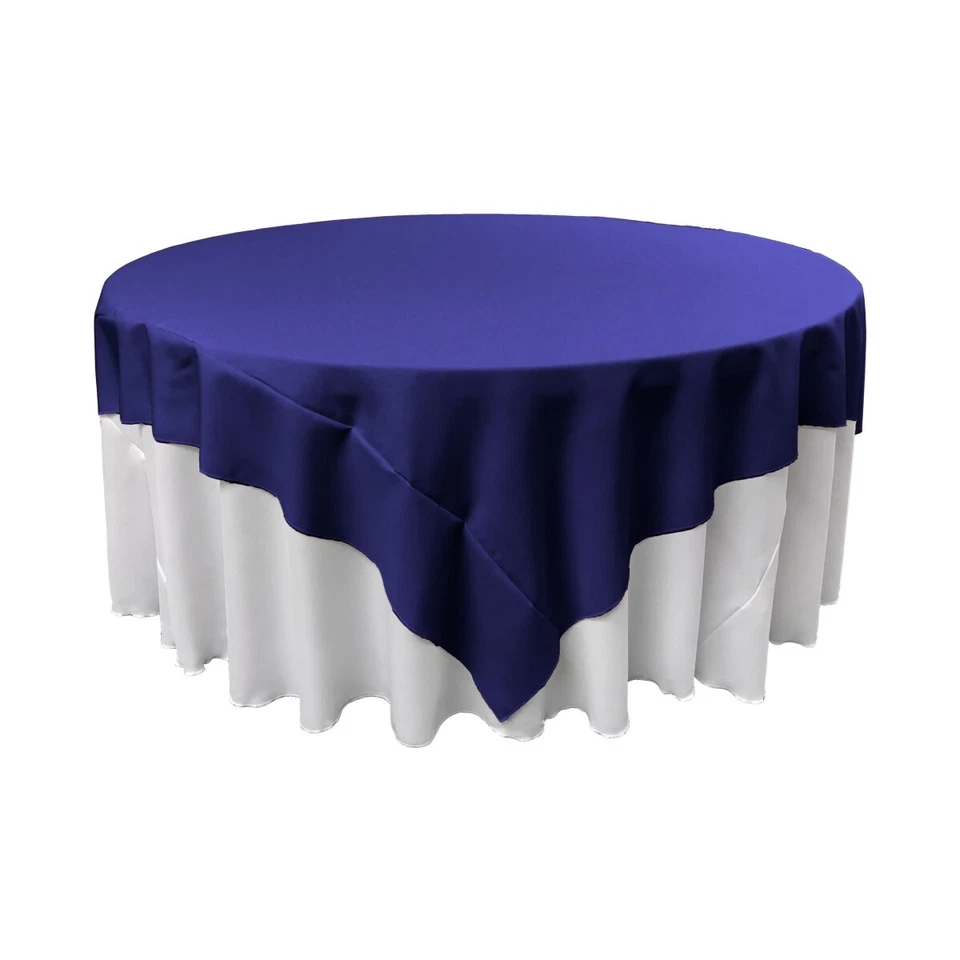 LA Linen TCpop72x72-RoyalP50 Polyester Poplin Square Tablecloth Royal - 72 x 72 - Image 1 of 1