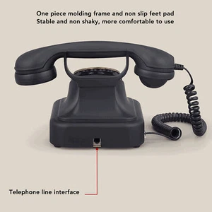 Vintage Telephone Plated Bronze Dial Plate Classic European Retro Antique Te Hot - Afbeelding 1 van 12