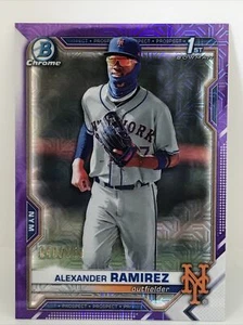 Bowman 2021 cromo béisbol Alexander Ramírez RC #BCP208 púrpura #40/250 - Imagen 1 de 2