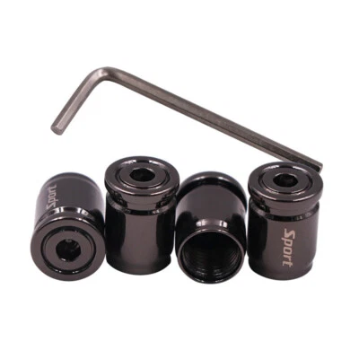 4X Locking Tire Valve StemCap Auto Wheel Tyre Air Stems AntiTheft Valve StemCap↔ - Image 1 of 4