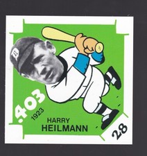 .403 IN 1923 HARRY HEILMANN DETROIT TIGERS 1980 Laughlin 300/400/500 -