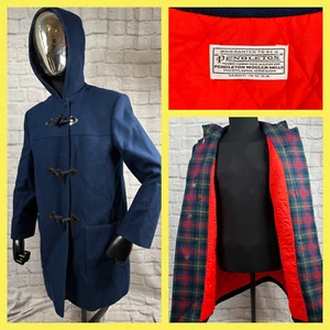 Vtg Pendleton Thinsulate 3M Wool Mens Large Jacket Duffle Coat Made USA Toggle - Picture 1 of 16