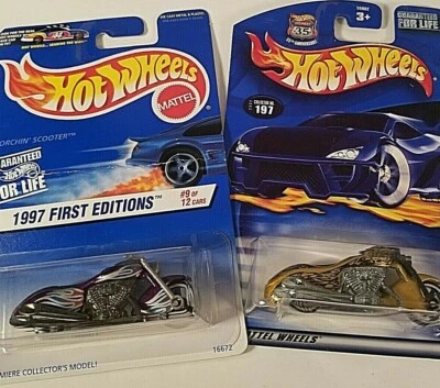 2 Hot wheels sealed 1996 #519 and 2002 #197 both Scorchin' Scooters COOL! - Image 1 of 4