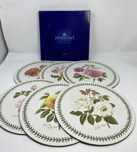 Pimpernel Portmeirion Round Rose Placemats Preowned 