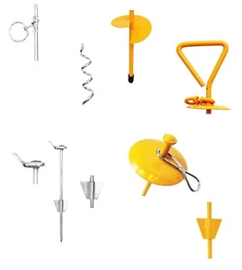 Dog Tie Down Ground Stakes and Cable Leads Durable Heavy Duty Outdoor Control - Picture 1 of 130