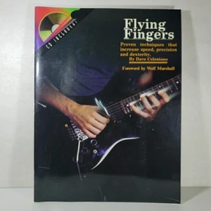 Flying Fingers by Dave Celentano Guitar Instruction w/CD Rock Metal - Foto 1 di 8