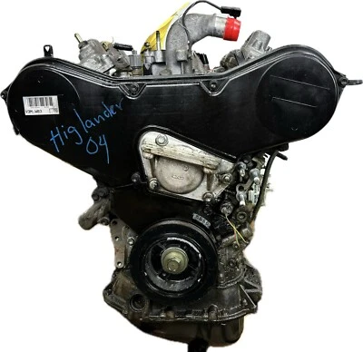 2004 丰田 Highlander 3.3L V6 3MZFE 发动机电机 — 第 1/4 张图片