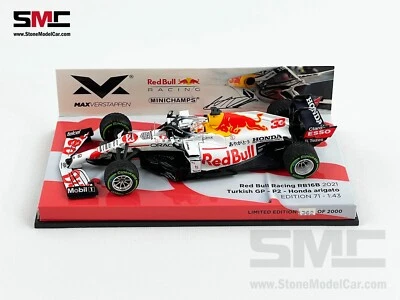 Red Bull F1 RB16B Max Verstappen Turkish GP 2021 World Champion 1:43 MINICHAMPS - Image 1 of 4