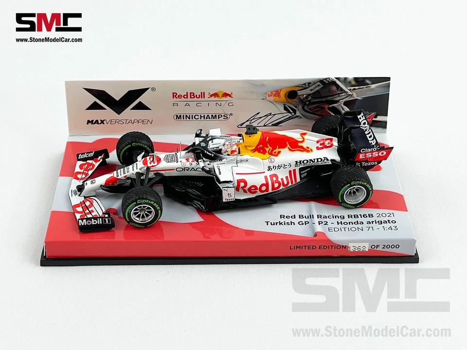 Red Bull F1 RB16B Max Verstappen Turkish GP 2021 World Champion 1:43 MINICHAMPS - Image 1 of 4