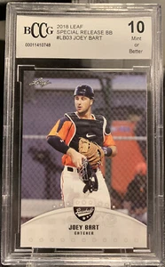 2018 Leaf Special Release Joey Bart RC Rookie #LB03 Graded BCCG 10 Mint - Bild 1 von 3