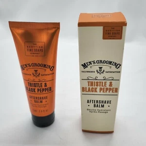 Scottish Fine Soaps Men's Thistle & Black Pepper After Shave Balm 75ml 2.6 fl oz - Picture 1 of 2