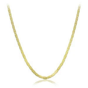 Collar de cadena mariner de oro amarillo liso de 10 K tallas 1,3 mm 16""-24"" disponible - Imagen 1 de 5